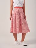 Viola RED Stripe Skirt | Quba & Co