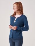 Viviette BLUE Button Cardigan | Quba & Co