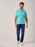 Westcoast AQUA GREEN Short Sleeve Shirt | Quba & Co