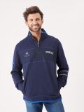 navy, blue, quarter zip, sweatshirt, fleece, jumper, layer, contrast, x-series, sport, sporty