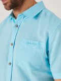 light blue, blue shirt, shirt, summer shirt, button up, chest pocket, lifestyle, quba and co, quba, light shirt