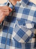 shacket, shirt, zip up, jacket, layer, quilted, checked, blue, white, beige, navy, autumn, winter, mens