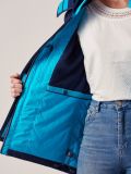 Ladies NAVY AQUA New X10 Heritage Waterproof Jacket | Quba & Co