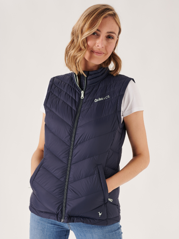 navy, padded, puffer, uld, gilet, dark blue, lightweight, layer