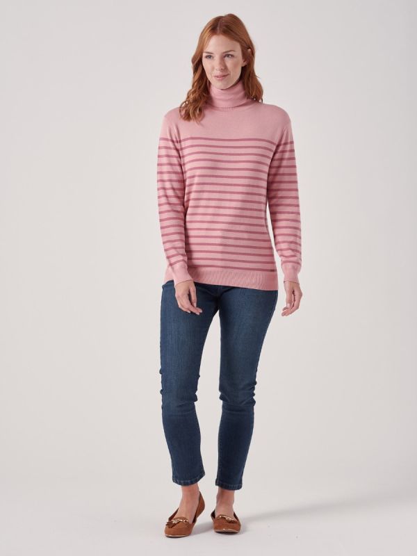 Brielle PINK Breton Jumper | Quba & Co