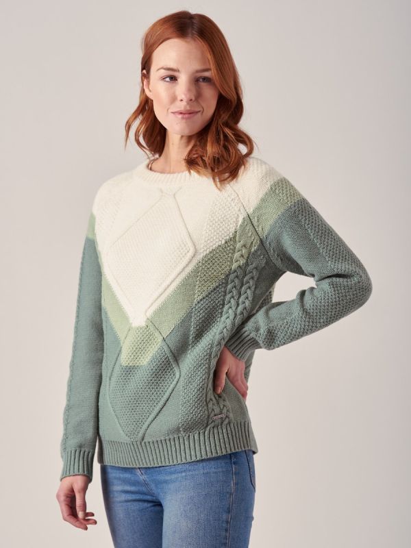 Camila SAGE Cable Jumper | Quba & Co