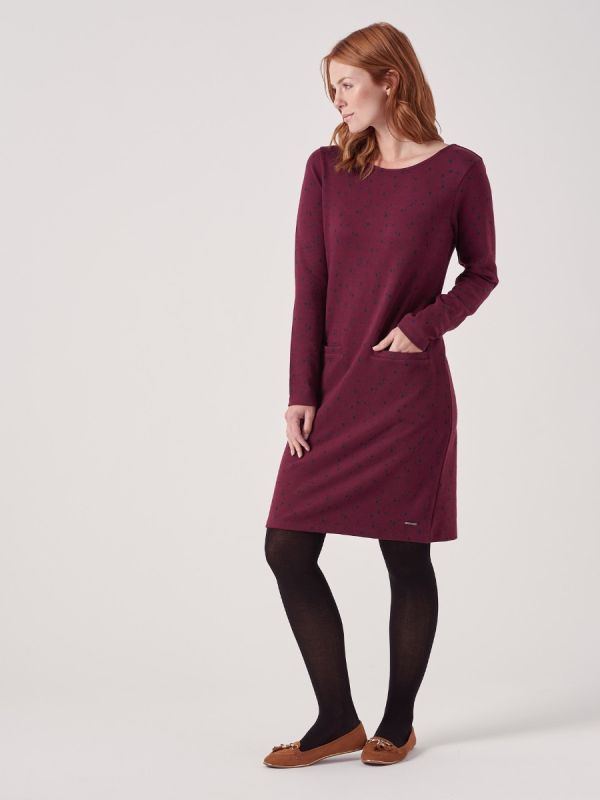 Colette PURPLE Jersey Dress | Quba & Co