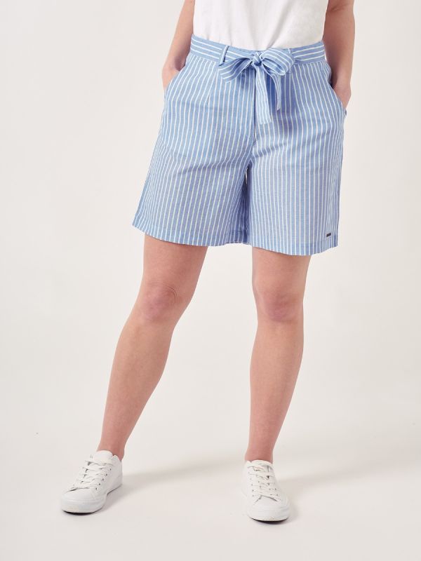 Gwen BLUE Stripe Shorts | Quba & Co
