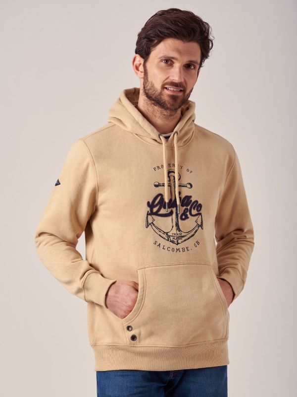Haven STONE BEIGE Logo Hoodie | Quba & Co