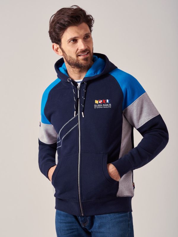 Hayadams NAVY X-Series Zip Hoodie | Quba & Co