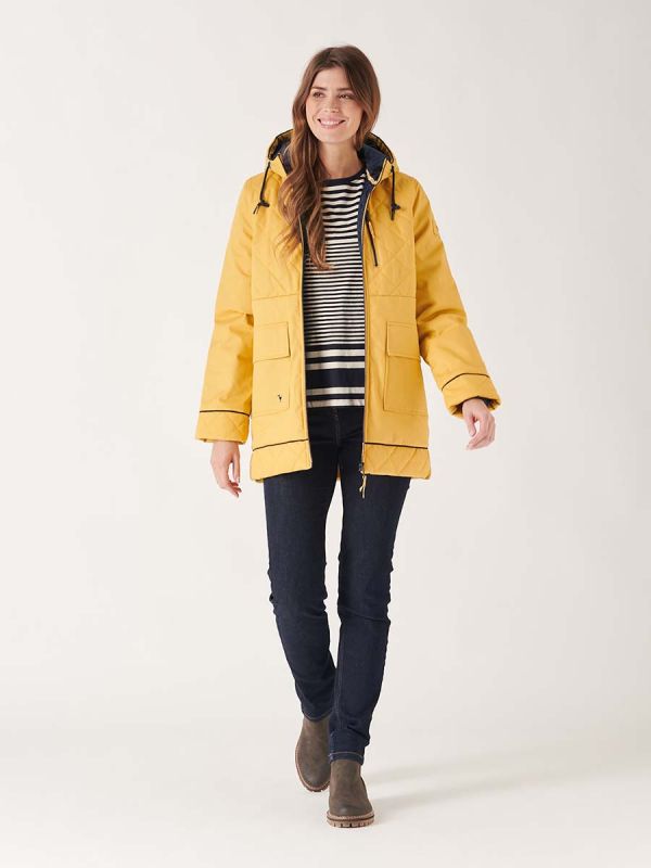 yellow coat, ladies coat, ladies winter coat, quilted coat, ladies yellow coat, ladies yellow jacket, ladies hooded jacket, jacket, ladies jacket, yellow, christmas gifts, gifts for women