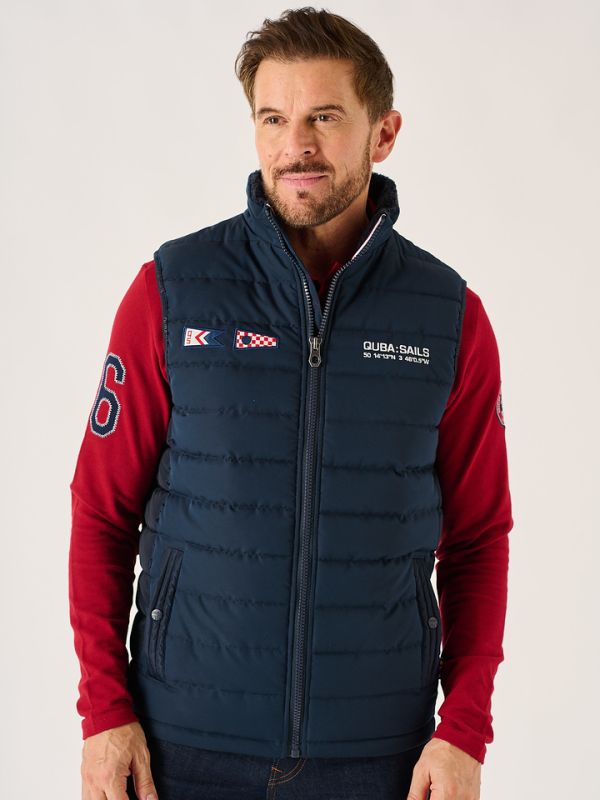 Dark Navy X-Series Windproof Padded Gilet - Jerrod