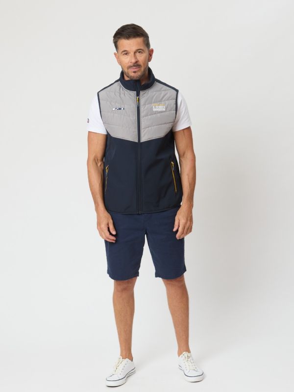 Jolly X-Series Thermal Padded Gilet In Dark Navy And Grey| Jacket
