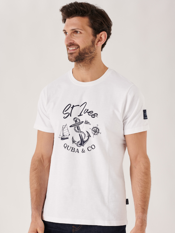 white t shirt, white, t shirt, basic t shirt, basic, location, st ives