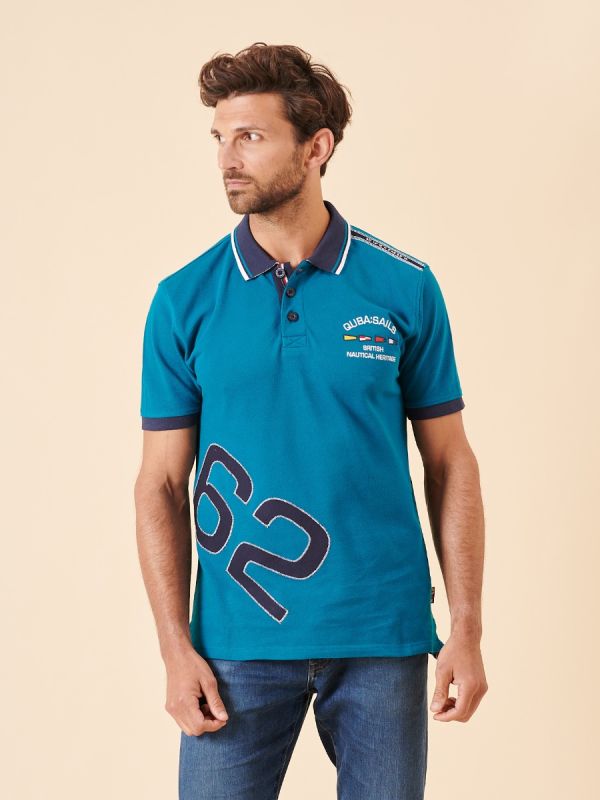 polo, top, t-shirt, short sleeve, blue, green, teal, navy, sport, sporty, collar, x-series