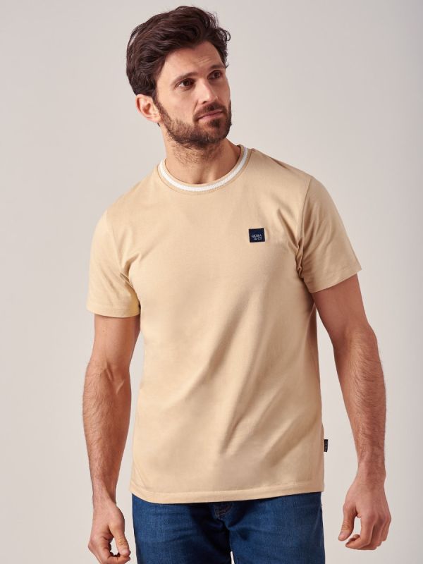 Magnum BEIGE Crew Neck T-Shirt | Quba & Co