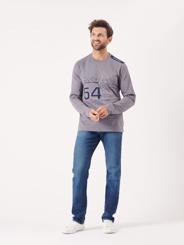 grey, carbon, deep grey, long sleeve, t-shirt, top, tee, graphic, x-series, sporty, 