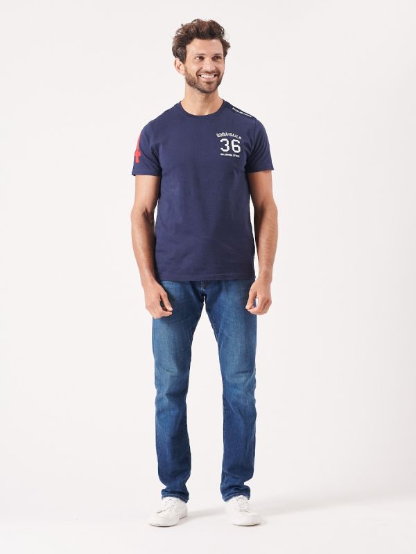 navy, basic, x-series, short sleeve, t-shirt, tee, top, sporty, classic, contrast, mens