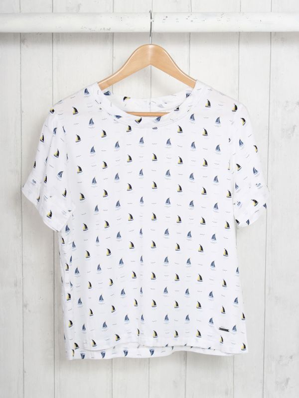 Pansy WHITE Woven Top | Quba & Co