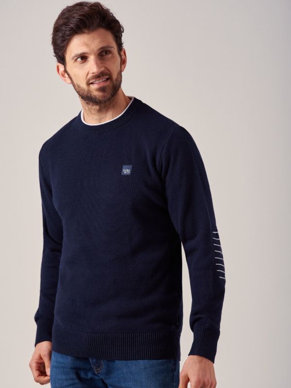 Pullman NAVY Crew Neck Jumper | Quba & Co