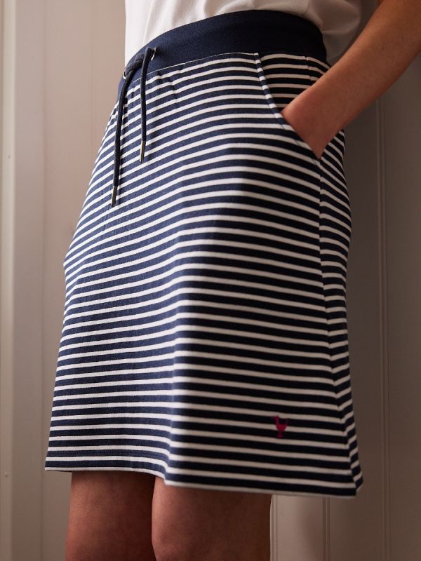 ladies skirt, ladies stripe skirt, womens skirt, womens stripe skirt, ladies jersey skirt, jersey skirt