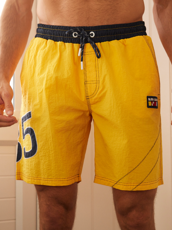 x series, swim, swimwear, mens, swimshorts, sport, yellow, bright, summer, holiday