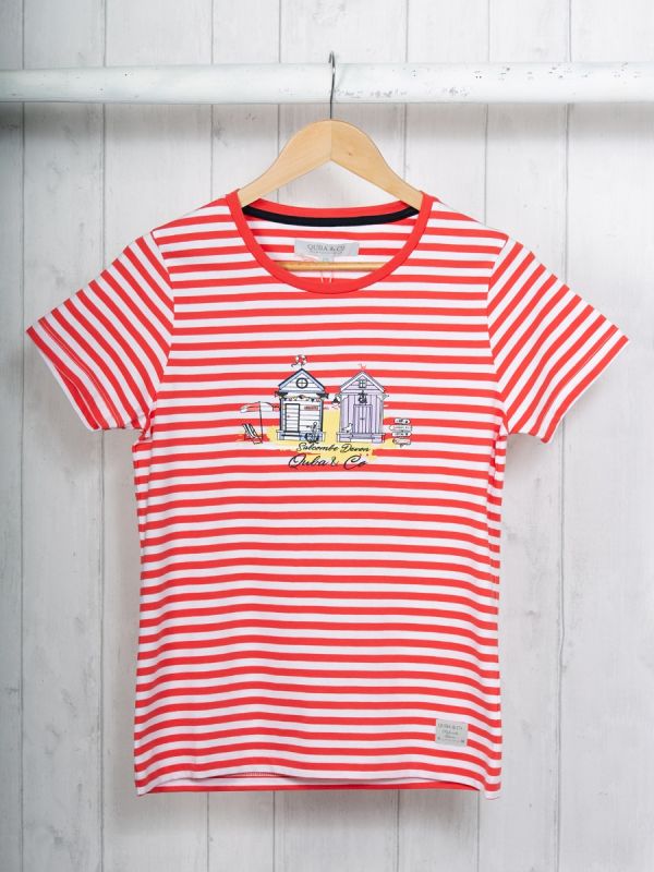 Stella RED Salcombe T-Shirt | Quba & Co