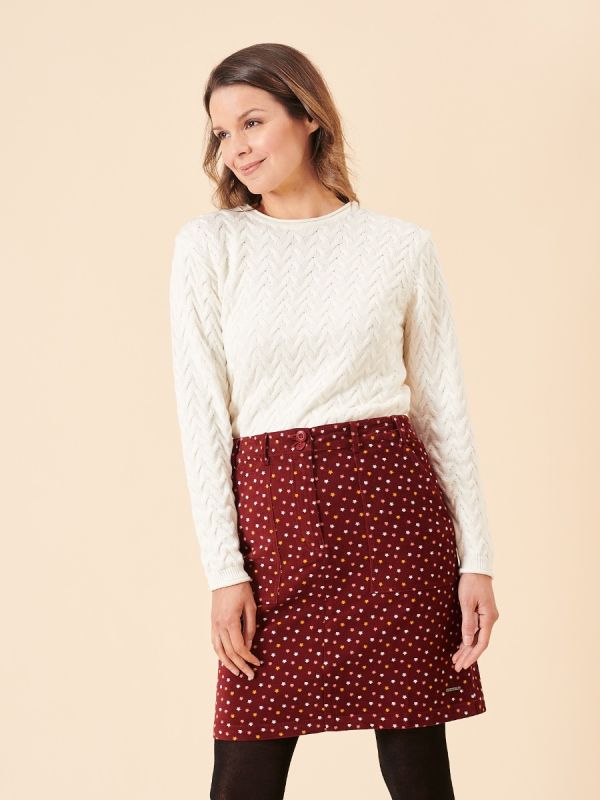 ladies star skirt, ladies skirt, womens skirt, womens cord skirt, ladies cord skirt, corduroy, 