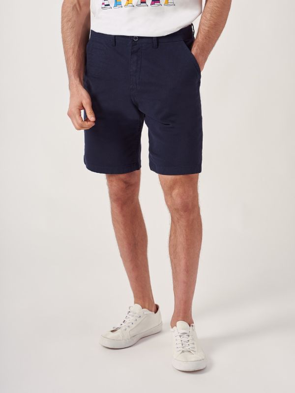 Swan NAVY Chino Shorts | Quba & Co