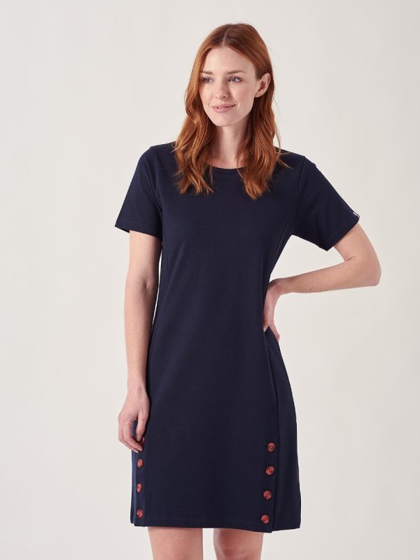 Tamara NAVY Jersey Dress | Quba & Co
