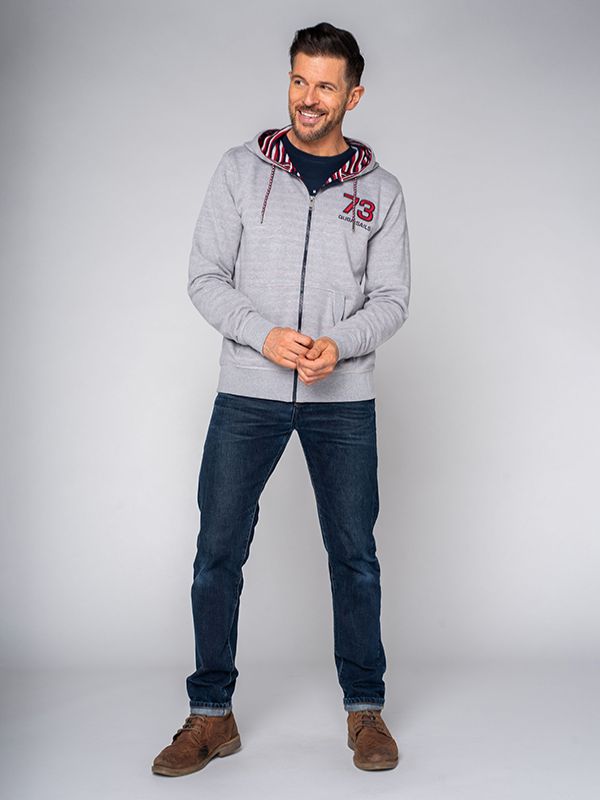 Joseph Z-Series Zip Hoodie - Grey Marl | Quba & Co X-Series Collection