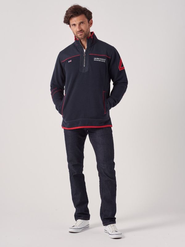 Wellington NAVY X-Series Half Zip Sweatshirt