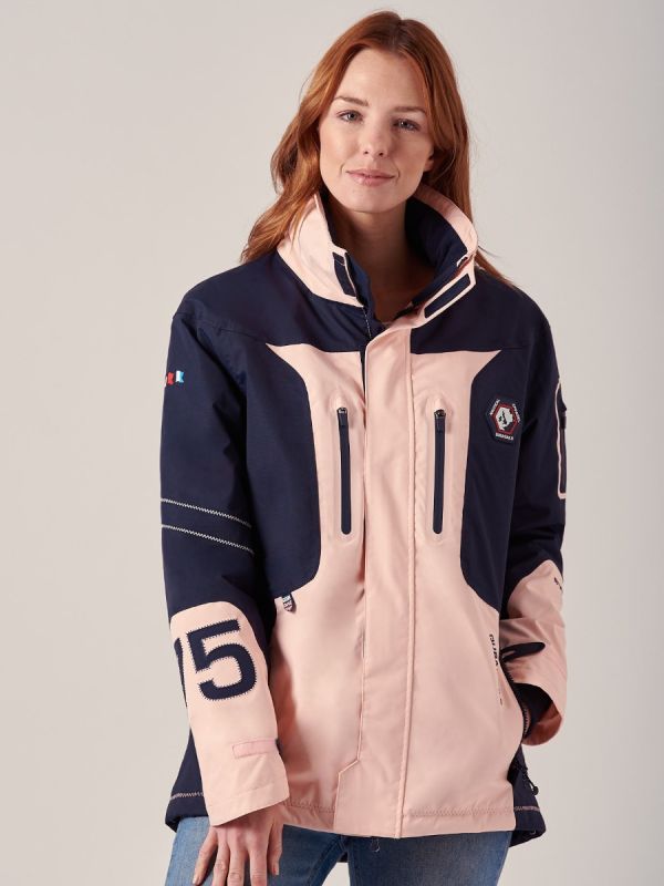 Waterproof Ladies NAVY PINK New X10 Sport Jacket | Quba & Co |Cold