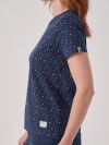 Adele DARK TEAL Printed T-Shirt | Quba & Co