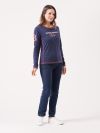 ladies t-shirt, womens t-shirt, long sleeve t-shirt, long sleeve top, navy top, womens navy top, ladies navy top, x-series