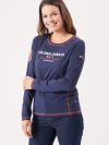 ladies t-shirt, womens t-shirt, long sleeve t-shirt, long sleeve top, navy top, womens navy top, ladies navy top, x-series