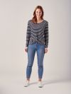 Aisha NAVY Knot Front Jumper | Quba & Co
