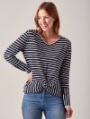 Aisha NAVY Knot Front Jumper | Quba & Co