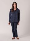 Alet Long Sleeve Star Shirt - Navy | Quba & Co Outerwear