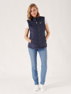 navy, padded, puffer, uld, gilet, dark blue, lightweight, layer