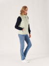 green gilet, light green, seafoam, padded, puffer, uld