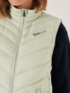 green gilet, light green, seafoam, padded, puffer, uld