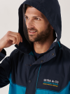showerproof, windproof, waterproof, jacket, hooded, outerwear, lifestyle, navy, blue, aqua