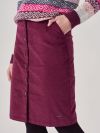 Ambrette AUBERGINE Cord Skirt | Quba & Co