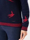 ladies jumper, womens jumper, ladies swallow jumper, swallow, bird jumper, woolen jumper, 
