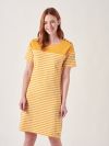 Aubrey MELON ORANGE Stripe Jersey Dress | Quba & Co