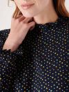 Anise NAVY Woven Top | Quba & Co