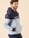 navy, blue, ice blue, light blue, colour block, hoody, hoodie, hooded sweatshirt, jumper, front pocket, graphic, x-series, sport, sporty 