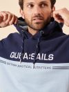 navy, blue, ice blue, light blue, colour block, hoody, hoodie, hooded sweatshirt, jumper, front pocket, graphic, x-series, sport, sporty 