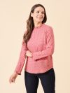 frill top, frilly, fills, frill top, pink top, pink blouse, ladies blouse, ladies shirt, womens shirt, womens blouse